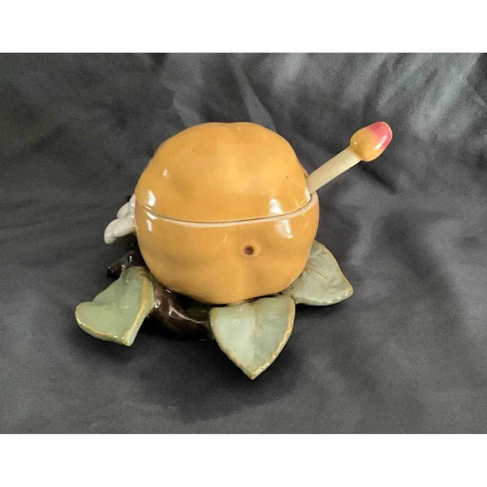 Marujon Rare Japanese Suger Bowl w/spoon